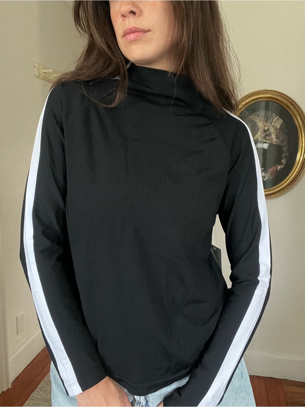 Athleta Ribbed Long Sleeve Shirt